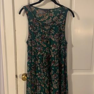 Green summer dress.
